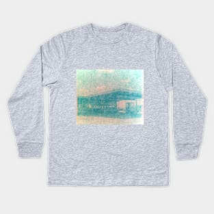 Gas Station Negative Kids Long Sleeve T-Shirt